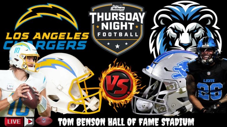 Los Angeles Chargers vs Detroit Lions LIVE Broadcast NFL HALL OF FAME GAME