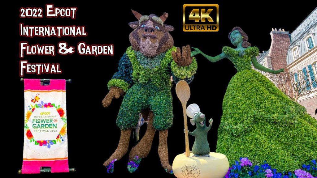 Epcot International Flower & Garden Festival  | 4K HD Stroll || Walt Disney World