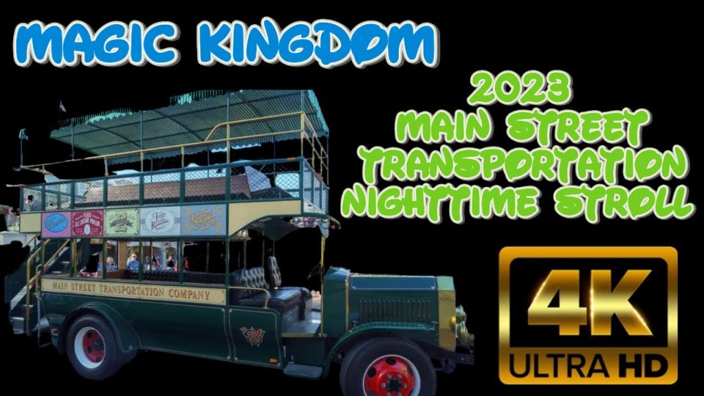 Magic Kingdom Main Street Vehicles Loop 2023 | 4K HD 60fps Experience