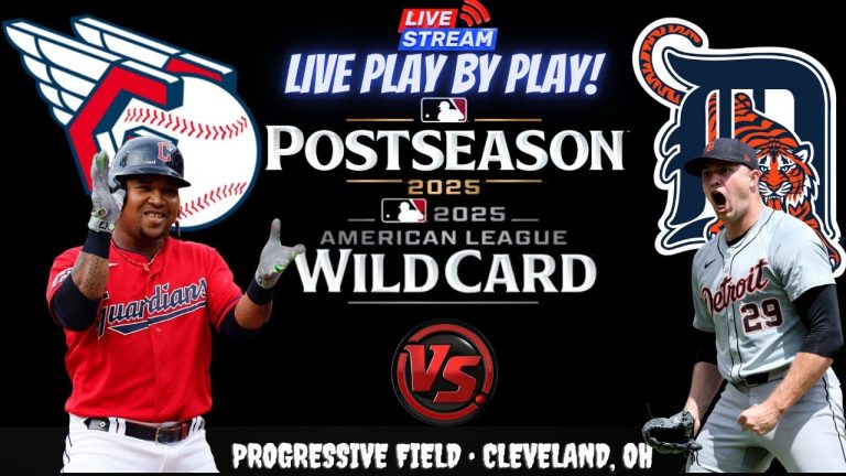 Cleveland Guardians vs Detroit Tigers ⚾🔥 Live AL Wildcard GAME 1 Play-by-play Watch!