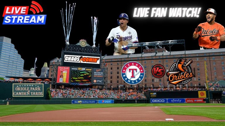Baltimore Orioles vs Texas Rangers – 🔴 MLB LIVE WATCH PARTY & FAN CHAT