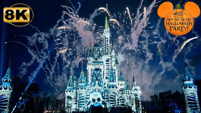 Mickey’s Not-So-Scary Halloween Party 2025 Fireworks in 8K