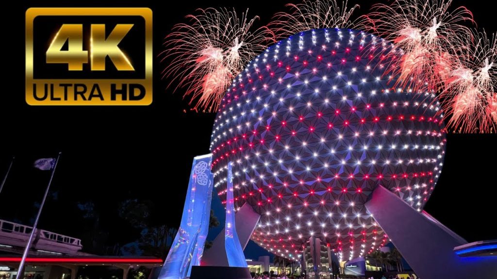 EPCOT July 4th 2023 fireworks Celebrate America 4k 60fps