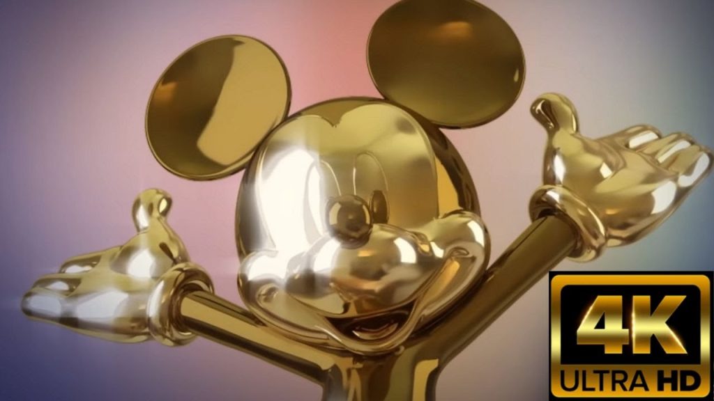 Disney 50 Golden Fab Character Statues Magic Kingdom 4K HD Walt Disney World’s 50th Anniversary
