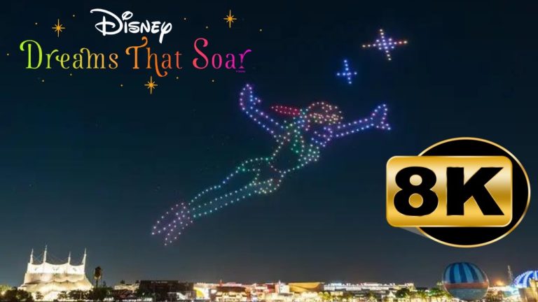 Disney Springs Dreams That Soar Drone Show ~ 8K