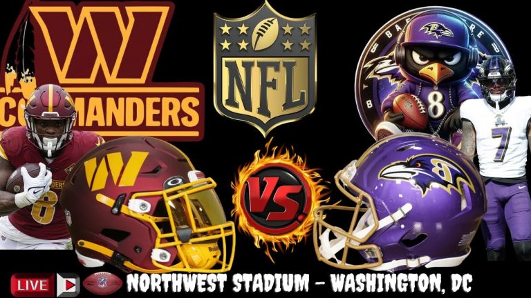 Watch Ravens vs Commanders NFL Game Live with Play by Play