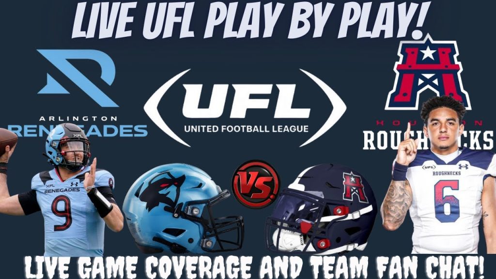 UFL United Football League Live Arlington Renegades vs. Houston Roughnecks
