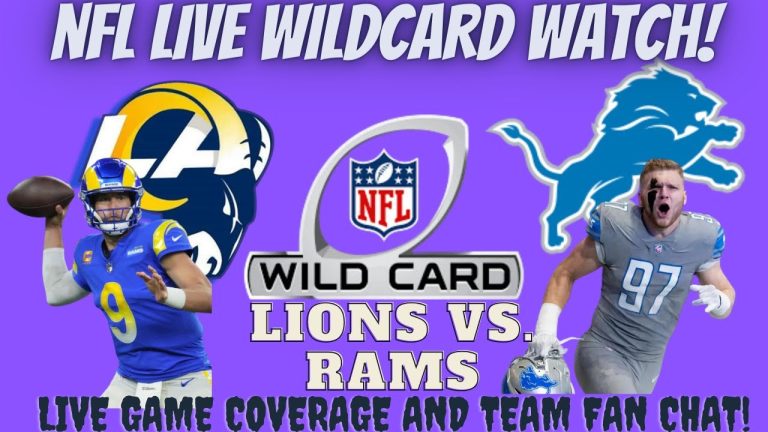 Detroit Lions vs Los Angeles Rams 🔴🏈 LIVE NFL WILDCARD Watch & FAN CHAT