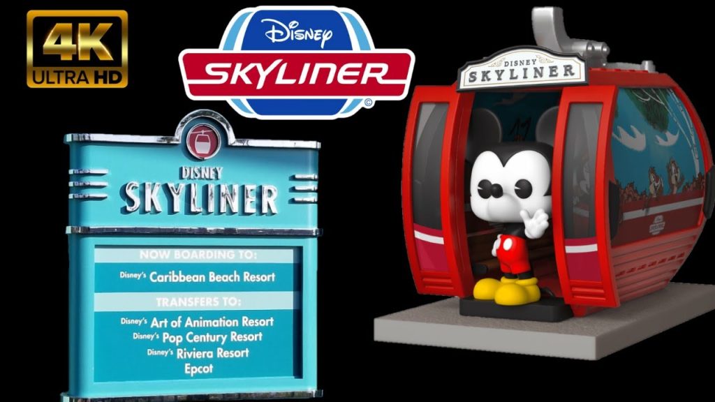 Disney Skyliner | 4K HD Attraction | Magic Kingdom | Bay Lake Walt Disney World
