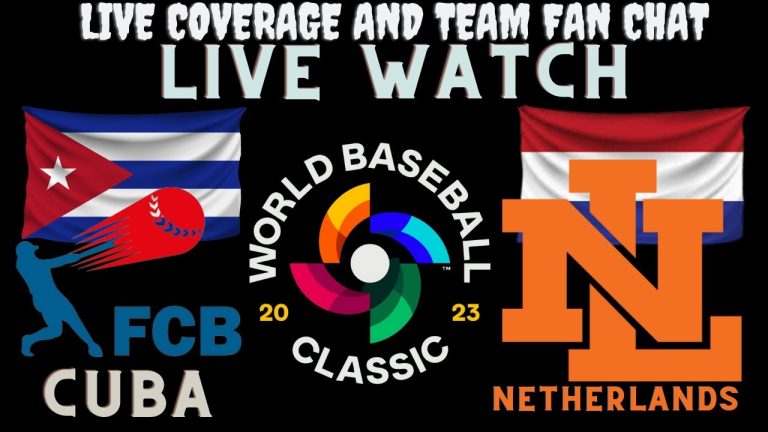 Cuba vs Netherlands LIVE ⚾ 2023 WORLD BASEBALL CLASSIC ⚾ Live Play Reaction & Fan Chat