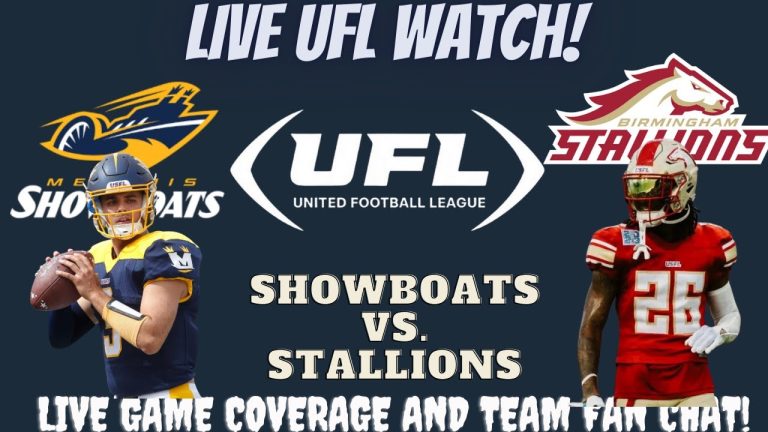 Birmingham Stallions vs Memphis Showboats 🔴🏈 LIVE UFL Fan Stream