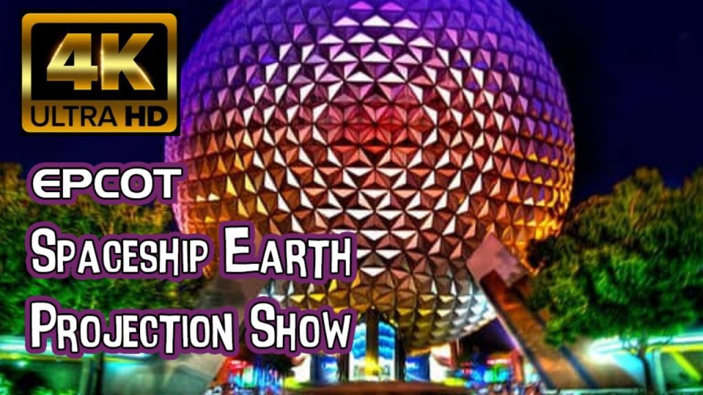 Epcot Spaceship Earth Holiday Projection  | 4K POV | Epcot World Showcase: Walt Disney World