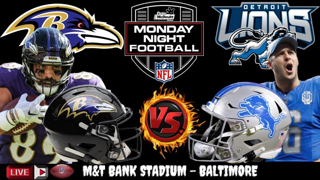 Ravens vs Lions Live Stream – NFL Monday Night