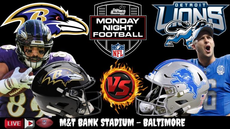 Ravens vs Lions Live Stream – NFL Monday Night