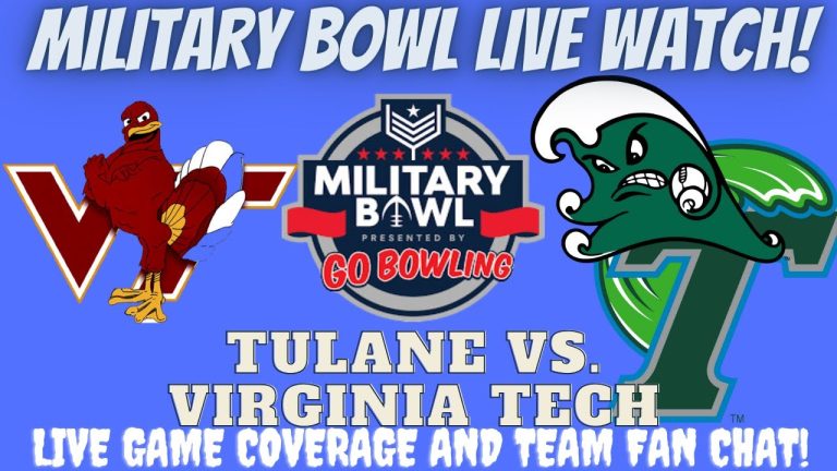 Tulane Green Wave vs Virginia Tech Hokies 🔴 LIVE MILITARY BOWL 2023