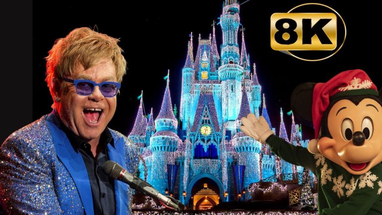 Elton John at Disney Magic Kingdom Christmas Performance of “Tiny Dancer” {8k}