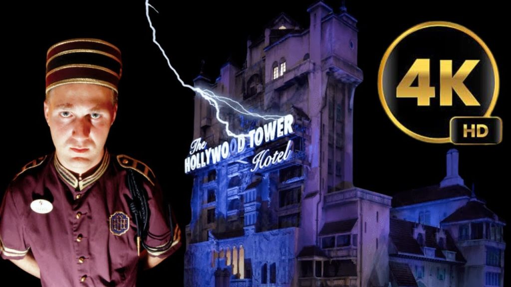 Disney Tower of Terror 4K POV  Full ride Attraction