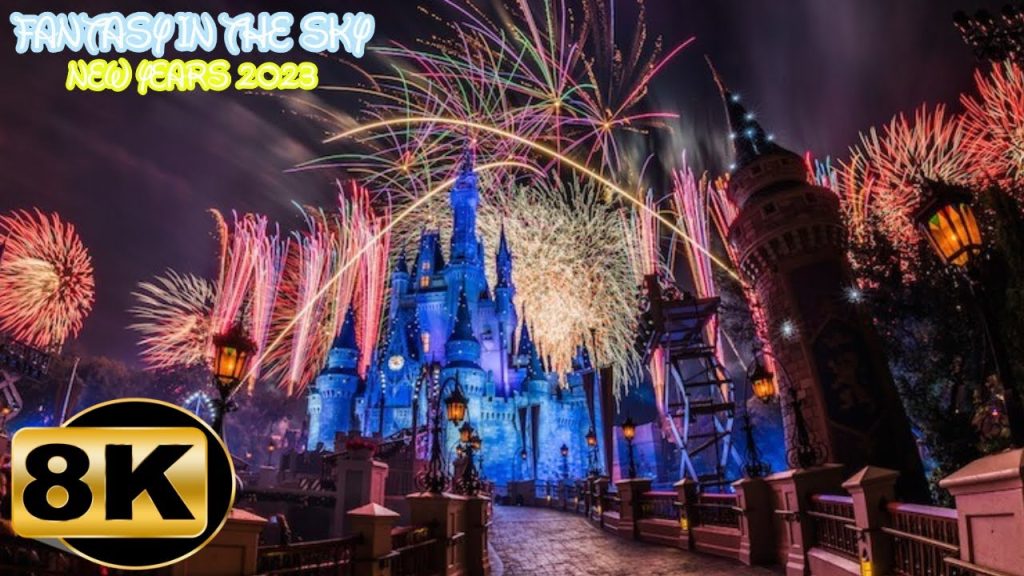 Magic Kingdom Fantasy in Sky Fireworks 2023 – 8K
