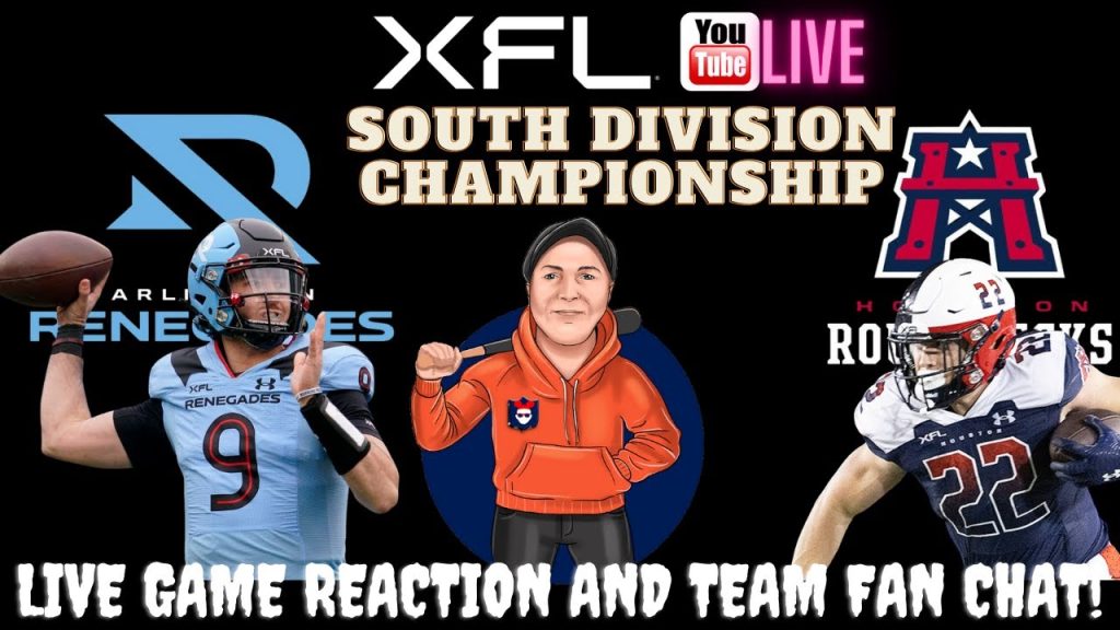 XFL Football Live South Championship Arlington Renegades vs. Houston Roughnecks
