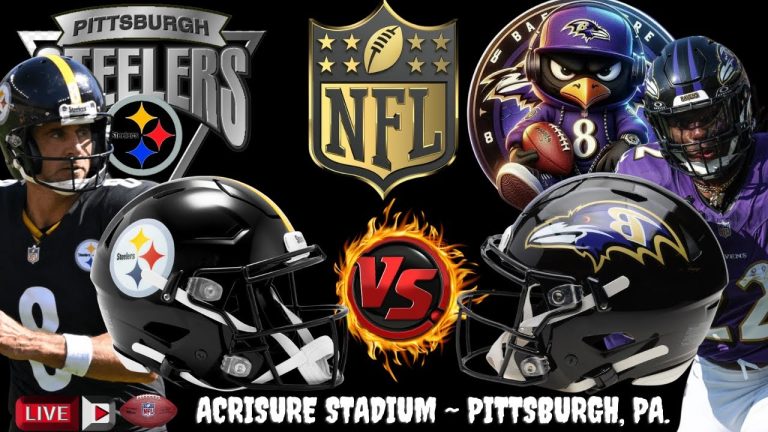 Ravens Battle Steelers AFC NORTH CHAMPIONSHIP: Live NFL Sunday Showdown