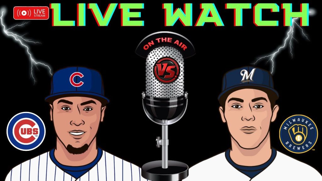 Cubs VS Brewers  🔴⚾LIVE MLB Watch Party ⚾ Reaction & Chat Interaction #CHCvsMIL