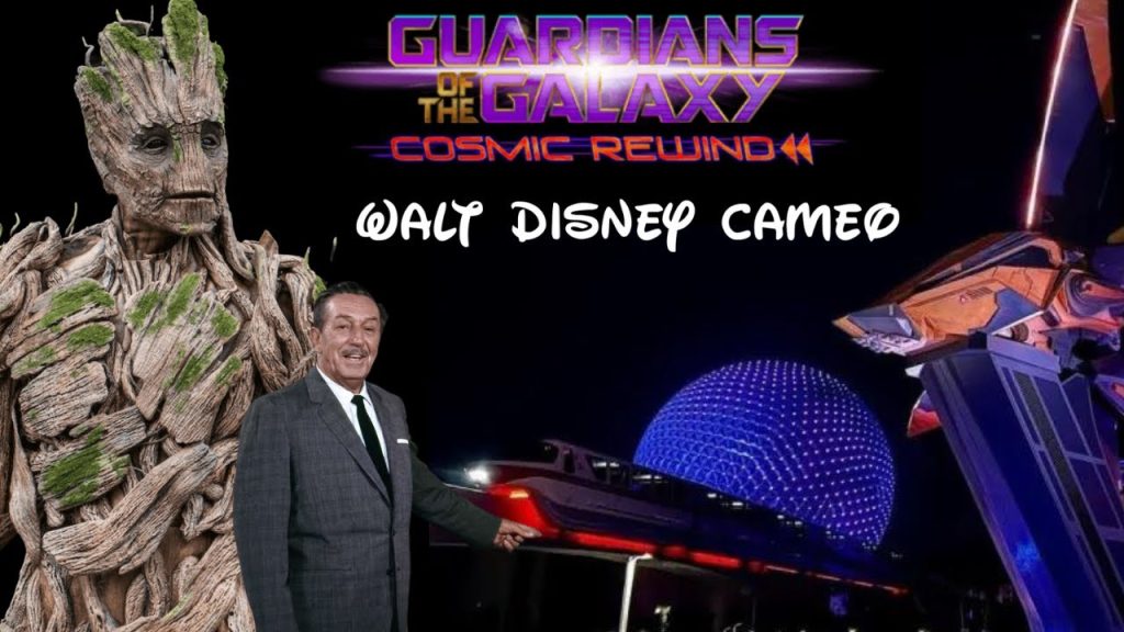 Cosmic Rewind Guardians of the Galaxy | WALT DISNEY CAMEO | Epcot Walt Disney World