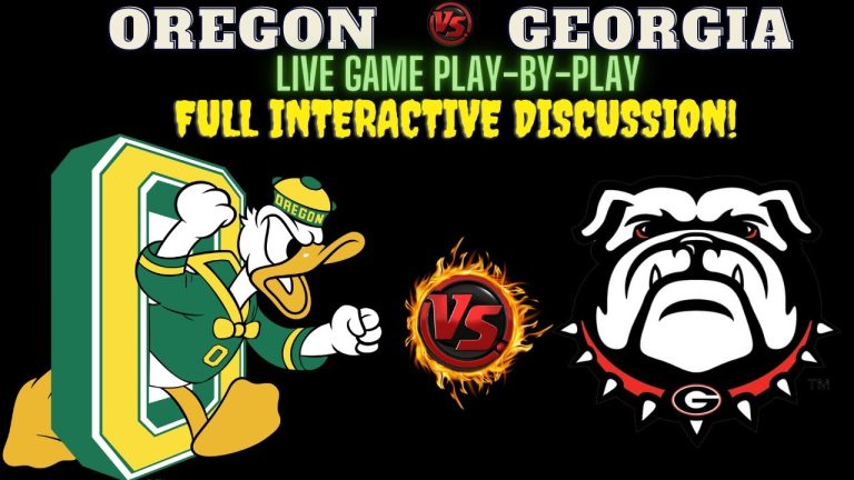 Georgia Bulldogs vs Oregon Ducks 🔴LIVE Watch CFB 🏈GEOvsND 🏈Play By Play Reaction || NDVSGEO