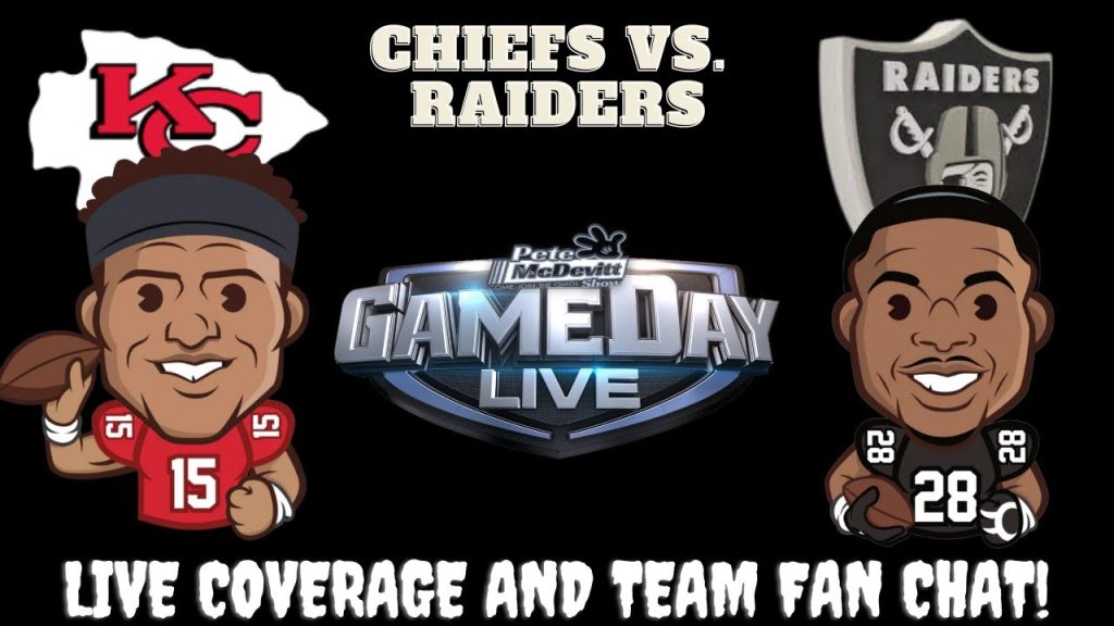 Kansas City Chiefs vs Las Vegas Raiders | Raiders vs Chiefs Live Stream & Fan Chat Chiefs vs Raiders