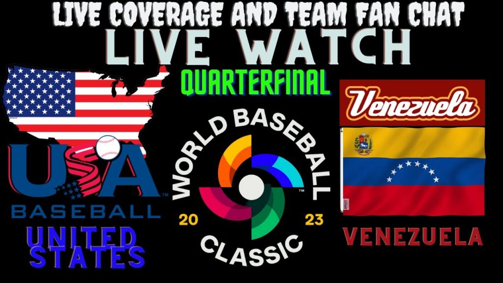 USA vs Venezuela LIVE Quarterfinals ⚾ 2023 WORLD BASEBALL CLASSIC ⚾ Live Play Reaction & Fan Chat