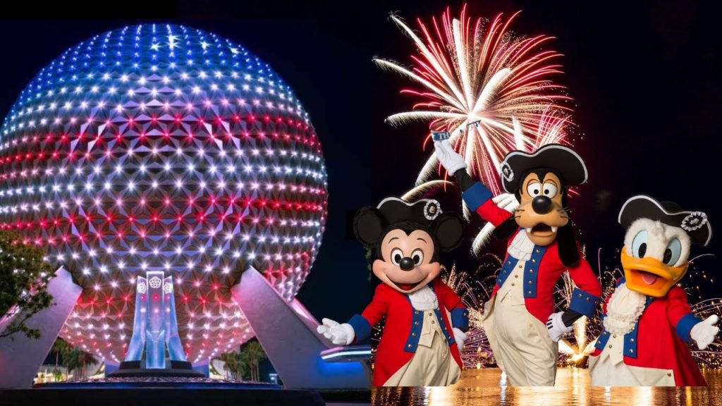 Epcot 4th July 4K 60FPS -WIDEVIEW Harmonious combined with Heartbeat of Freedom