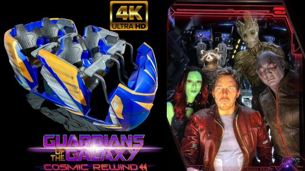 Cosmic Rewind Guardians of the Galaxy | LAST ROW 4K POV  | Epcot Walt Disney World