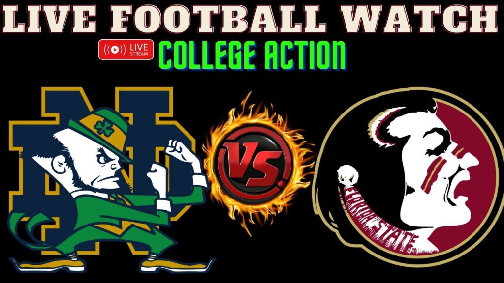 Notre Dame vs Florida State  🔴LIVE CFB Watch 🏈NDvsFLST  🏈Play By Play Reaction