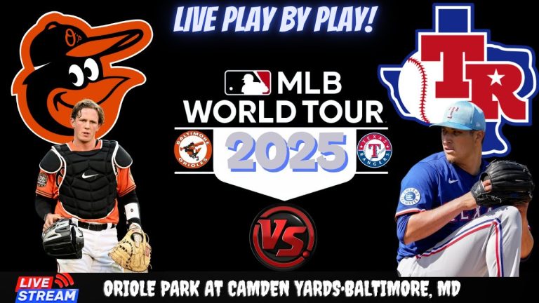 Baltimore Orioles vs Texas Rangers  ⚾🔥 Live MLB Play-by-play Watch!