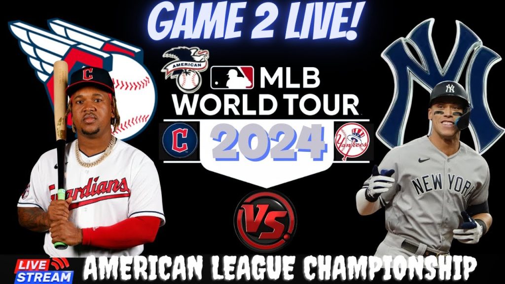 Yankees vs Guardians ⚾ LIVE 2024 MLB CHAMPIONSHIP GAME 2 ⚾ Live Play Reaction Guardians vs Yankees