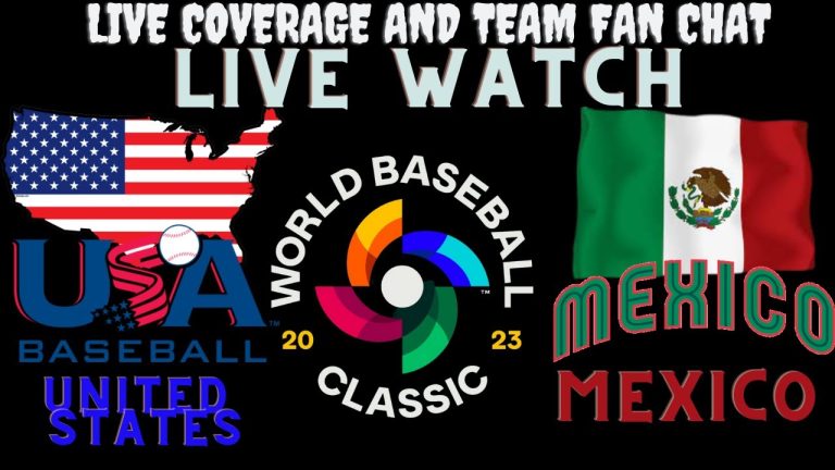 USA vs Mexico LIVE ⚾ 2023 WORLD BASEBALL CLASSIC ⚾ Live Play Reaction & Fan Chat
