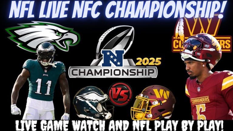 ​Philadelphia Eagles vs ​Washington Commanders 🔴🏈 Live ​​NFC CHAMPIONSHIP GAME Play by Play