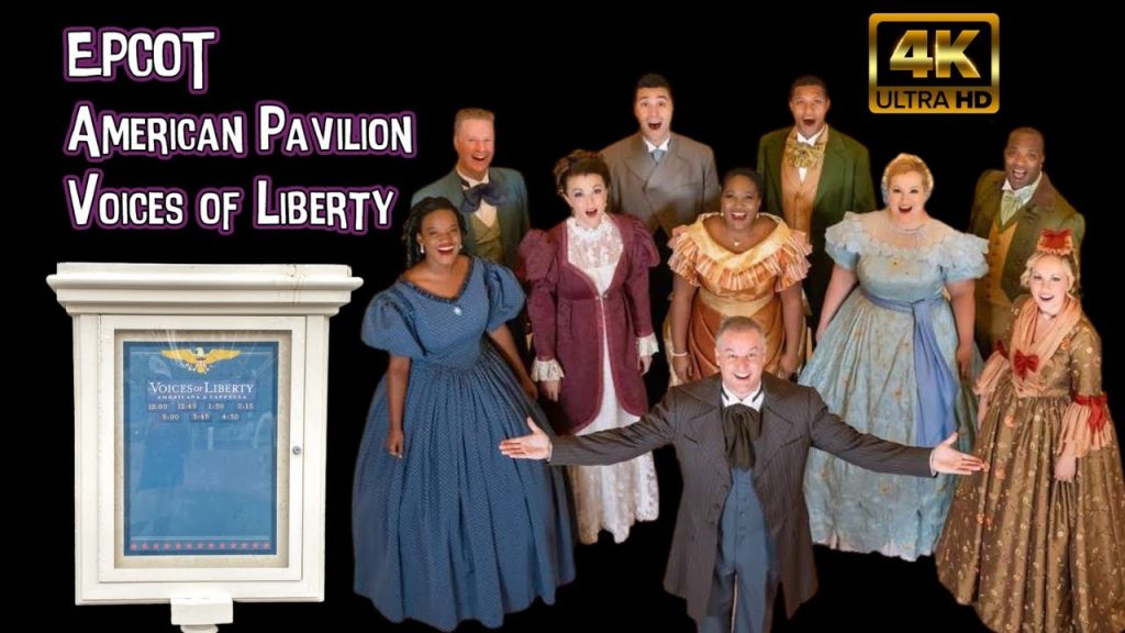Epcot American Pavillion Voices of Liberty  | 4K POV | Walt Disney World Show #1
