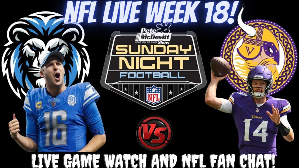 Minnesota Vikings vs Detroit Lions ~ Sunday Night Football 🔴LIVE NFL Football