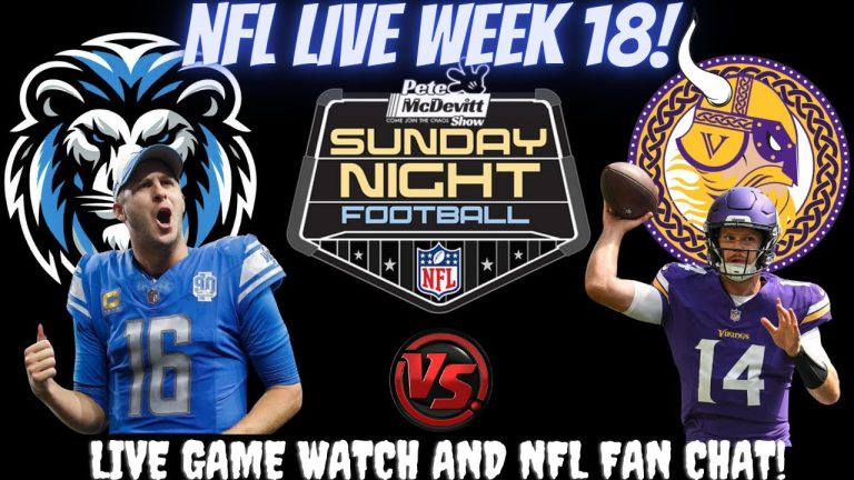 Minnesota Vikings vs Detroit Lions ~ Sunday Night Football 🔴LIVE NFL Football
