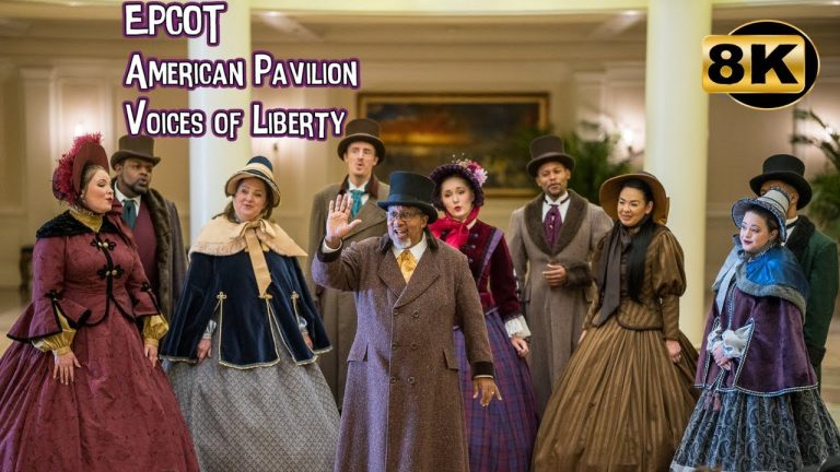 Epcot Voices of Liberty Voices of Liberty – Dickens Carolers 2024 8K