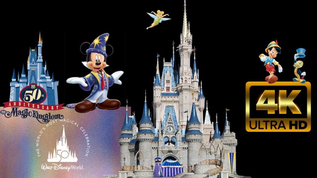Disney Cinderella Castle Stroll 4K HD | Magic Kingdom Walt Disney World