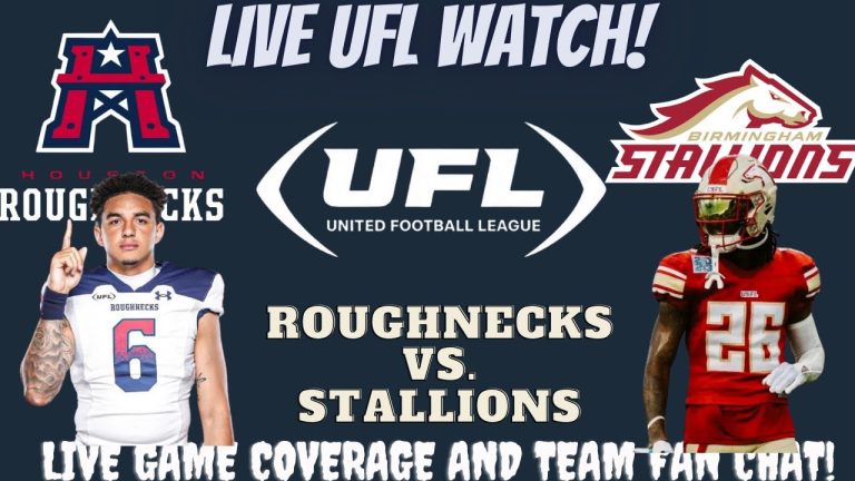 Houston Roughnecks vs Birmingham Stallions 🔴🏈 LIVE UFL Fan Stream