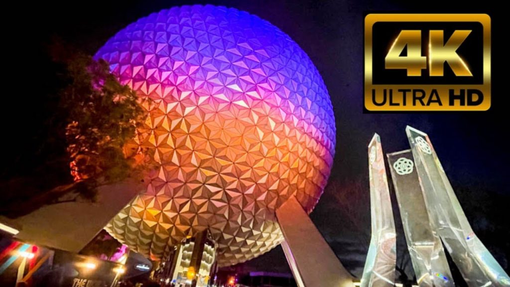 Spaceship Earth Beacon of Magic Disney 50th Anniversary  4K HD | Epcot World Showcase Walt Disney