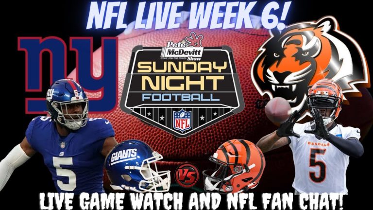 Cincinnati Bengals vs New York Giants | Live NFL Watch Stream & Fan Chat