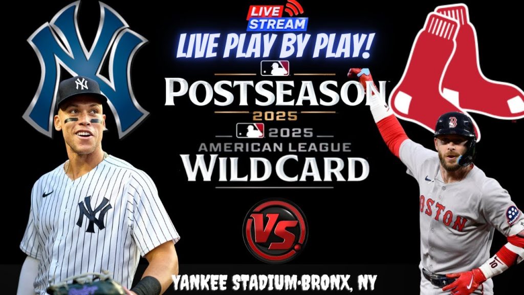 Boston Red Sox vs New York Yankees ⚾🔥 Live AL Wildcard GAME 3 Play-by-play Watch!