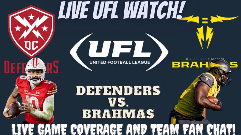 D.C. Defenders vs San Antonio Brahmas 🔴🏈 LIVE UFL Fan Stream