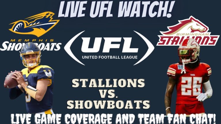 Birmingham Stallions vs Memphis Showboats 🔴🏈 LIVE UFL Fan Stream