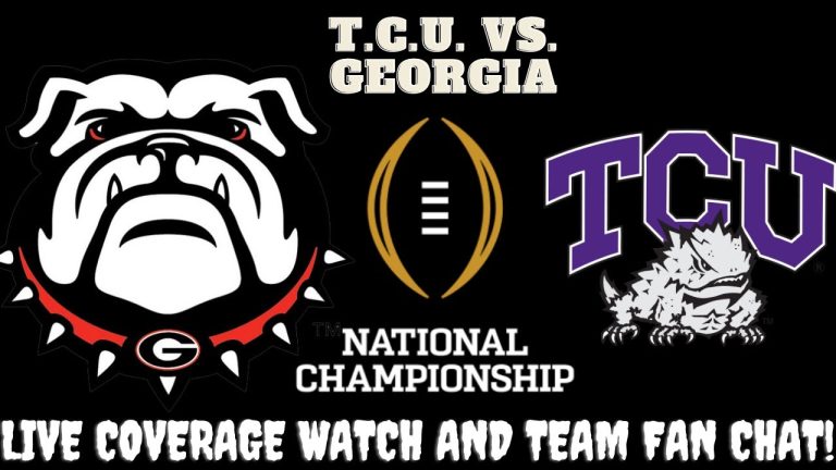 Georgia Bulldogs vs TCU Horn Frogs LIVE 2023 NATIONAL CHAMPIONSHIP CFP Final Watch Party