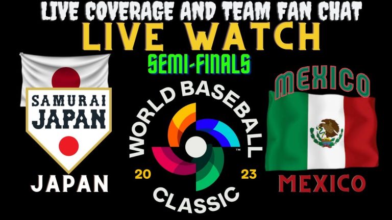 Japan vs Mexico LIVE SEMI-FINALS ⚾ 2023 WORLD BASEBALL CLASSIC ⚾ Live Play Reaction & Fan Chat