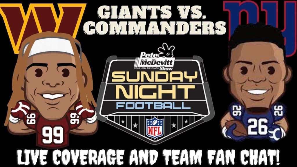 Washington Commanders vs New York Giants || commanders vs giants: Live NFL Stream & Fan Chat